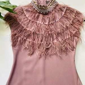 Gracia Beaded Feather Top